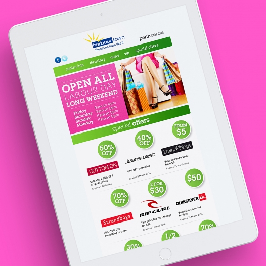 Email Marketing - Harbour Town Perth