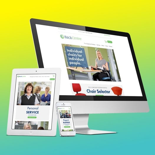 Graphic Design - Back Centre Website & Website