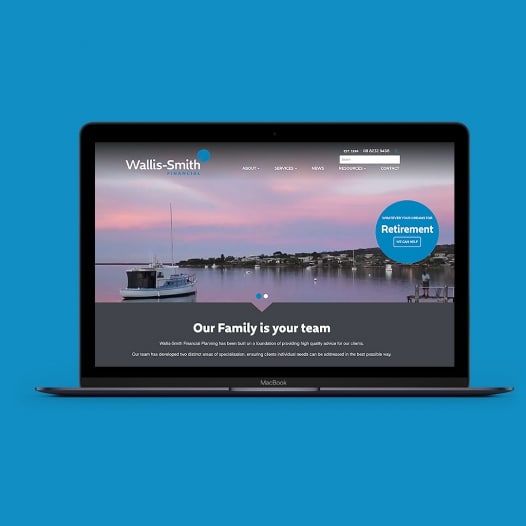 Graphic Design - Website Wallis-Smith Financial
