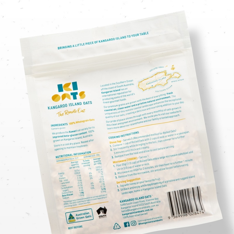 Kangaroo Island Oats Packaging
