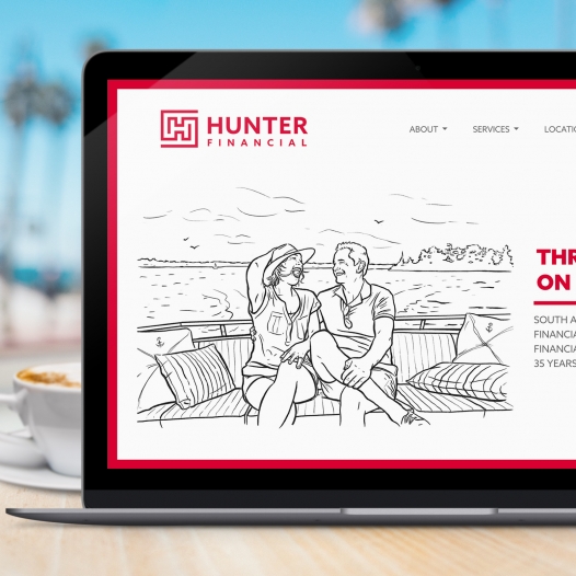 Graphic Design - Hunter Financial Website Design