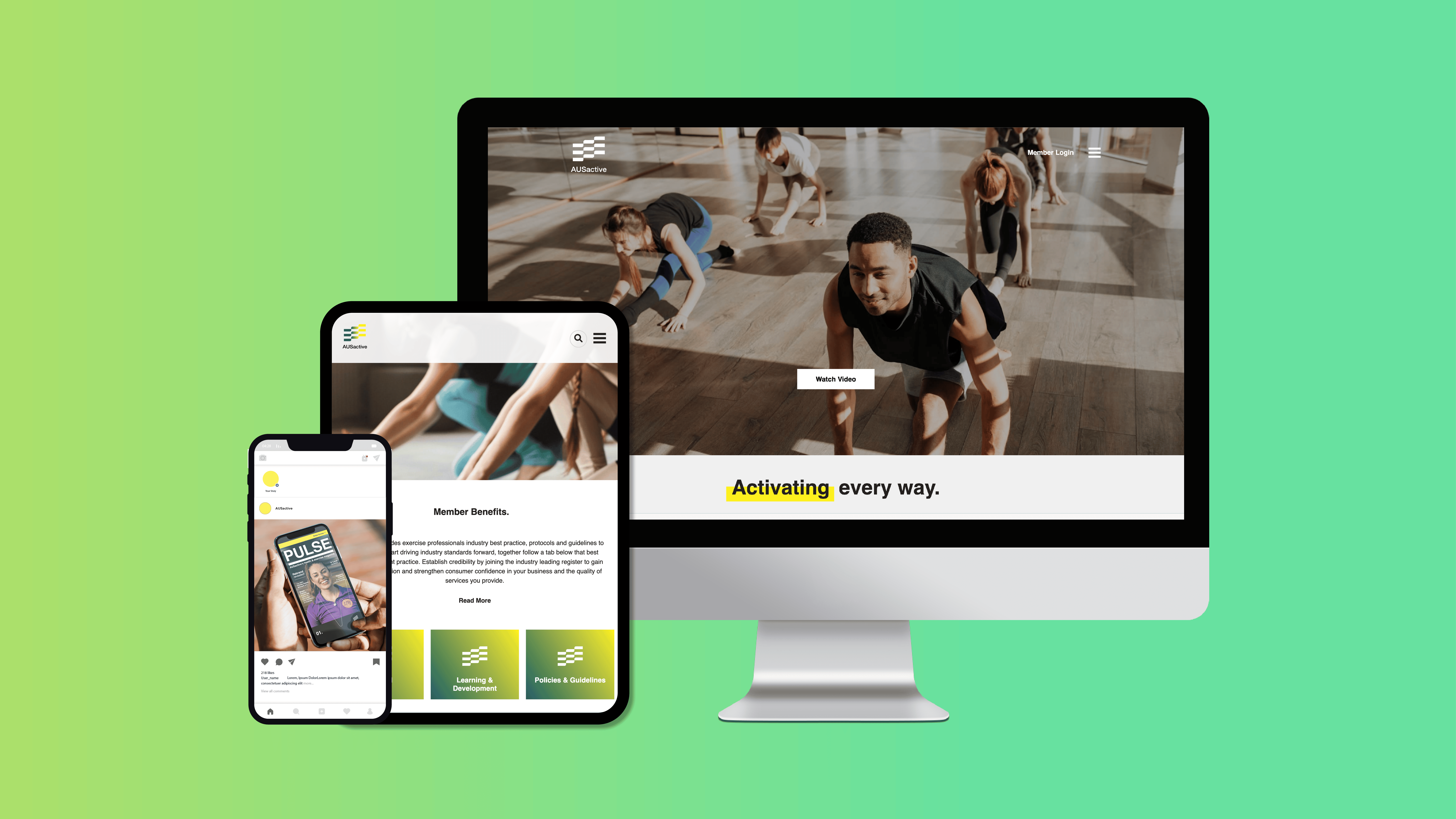 AUSactive Website Design