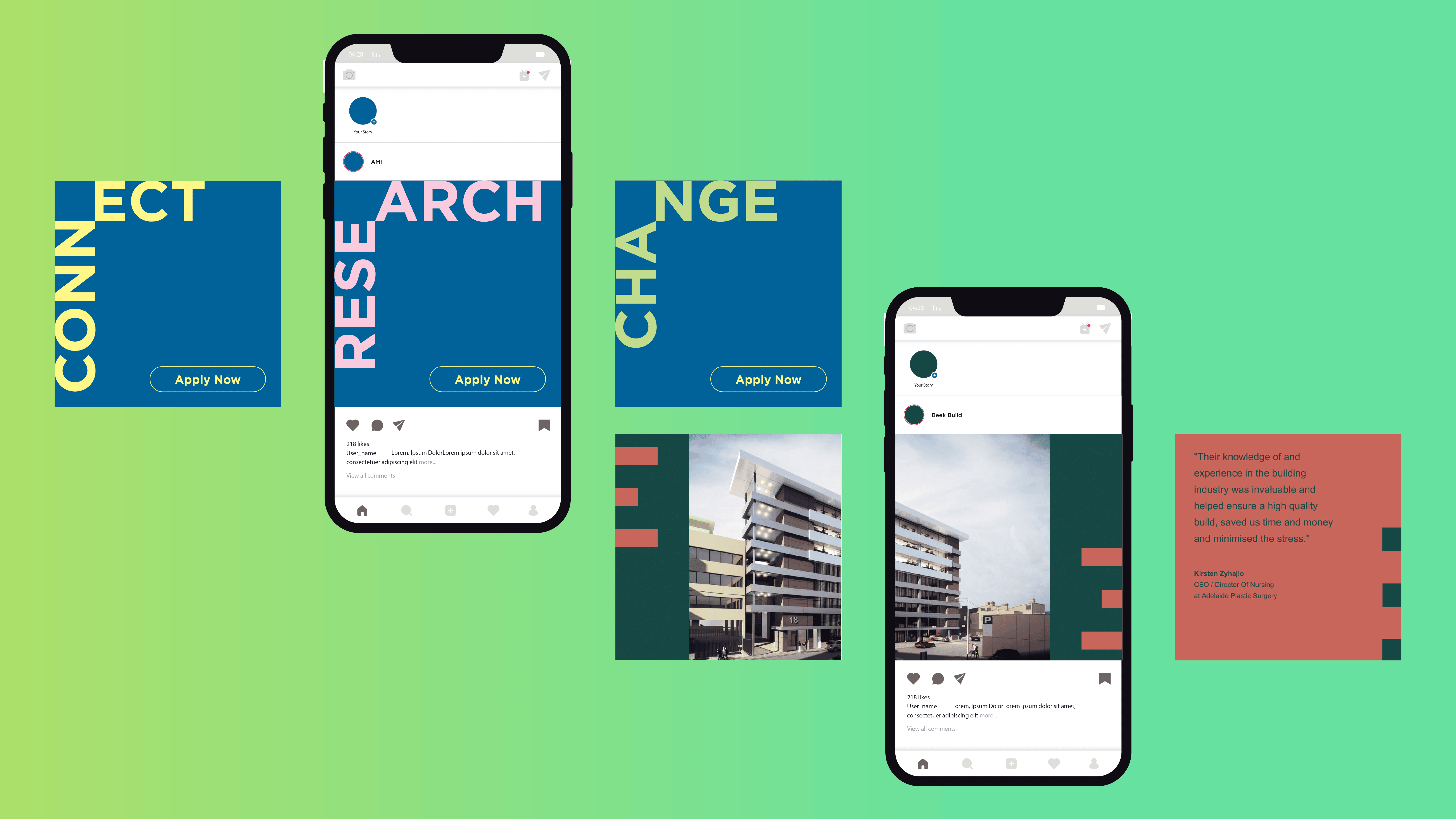 Graphic Design tiles Social Media